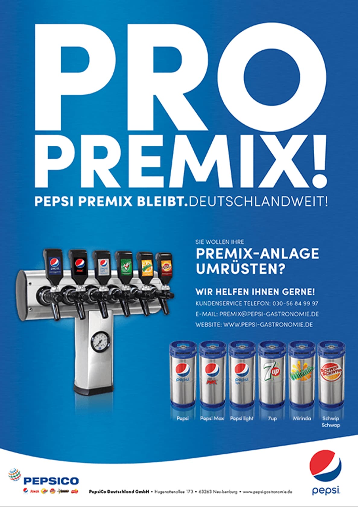 PepsiCo Pepsi Gastronomie Downloads Anzeigenvorlagen
